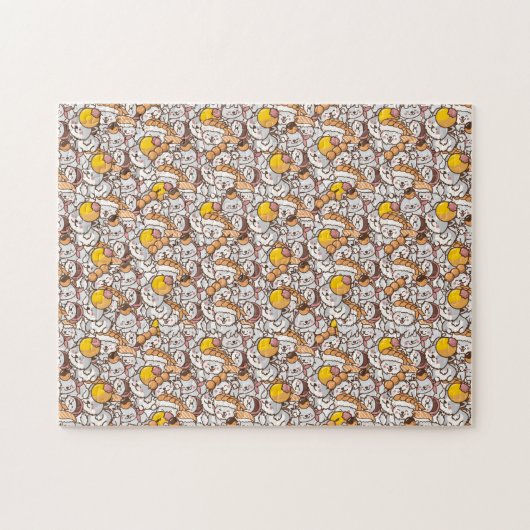 schattige schild legpuzzel (Horizontaal)