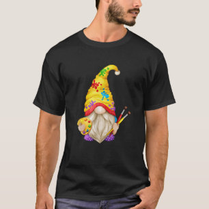 Schattige Schilder Gnoom Met Kunstenaarspotloden F T-shirt