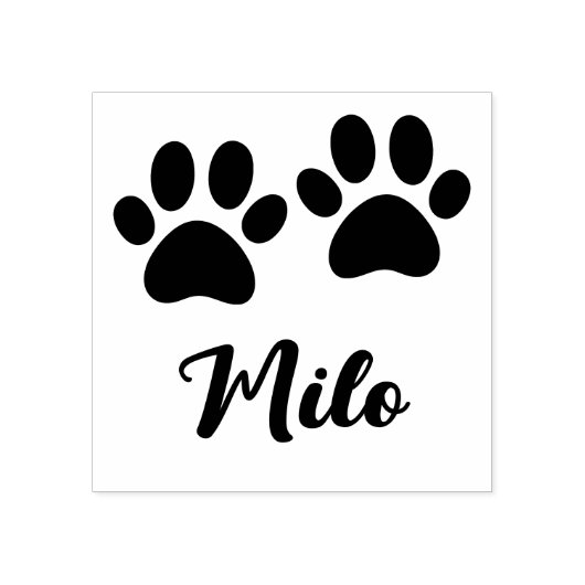 Schattige schilderafdrukken met aangepaste naam Mi Rubberstempel (Afrduk)