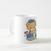 Schattige Schilderende Beer Koffiemok (Voorkant links)
