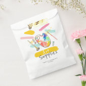 Schattige schilderij kunst feest kind verjaardagsg bedankzakje (Gezegeld)