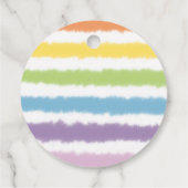 Schattige Schilderij Kunst Feesthond Verjaardag Bedankjes Labels (Achterkant)