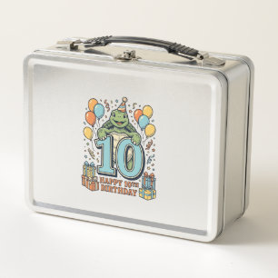 Schattige Schildpad 10e Verjaardag Vintage Feest D