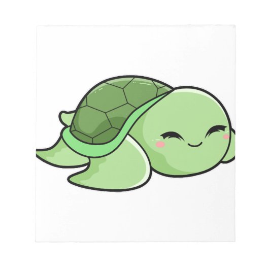 Schattige Schildpad 1 Notitieblok (Voorkant)