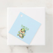 Schattige Schildpad Baby Bedankjes Labels (In situ)