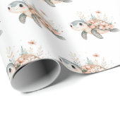 Schattige Schildpad Cadeaupapier (Rol Hoek)