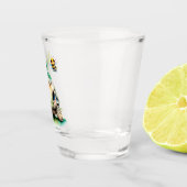 Schattige schildpad en bij shot glas (Rechts)