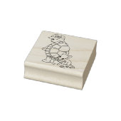 Schattige Schildpad en Muis Vriendschap Rubber Sta Rubberstempel (Stempel)