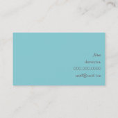 schattige schildpad en zingend visitekaartje (Achterkant)