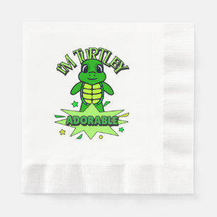 Schattige Schildpad Grappige Quote Turtley Schatti Servet