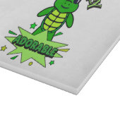Schattige Schildpad Grappige Quote Turtley Schatti Snijplank (Hoek)