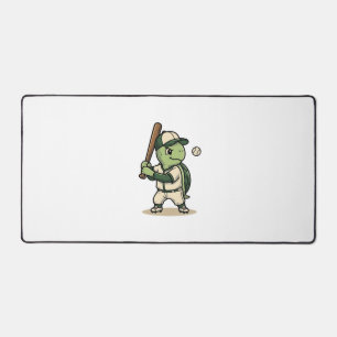 Schattige Schildpad Honkbal Batter Vintage Vector  Bureaumat