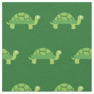 Schattige Schildpad Jongen Baby Nursery Groen Stof