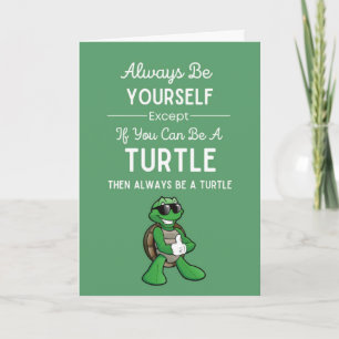 Schattige Schildpad Kaarten Grappige Humor Dier Re