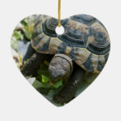 Schattige Schildpad Keramisch Ornament (Achterkant)