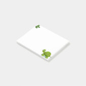 Schattige Schildpad & Laurierbladeren Post-it® Notes (Schuin)