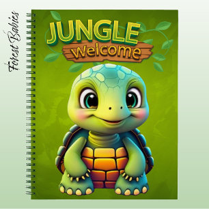 Schattige Schildpad Liefhebber Doosschildpad Dier Notitieboek