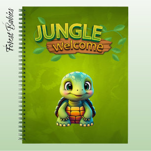 Schattige Schildpad Liefhebber Doosschildpad Dier Notitieboek