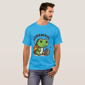 Schattige schildpad met OSMEMAUL-belettering T-shirt (Voorkant volledig)