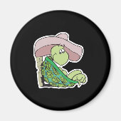 schattige schildpad met sombrero magneet (Voorkant)