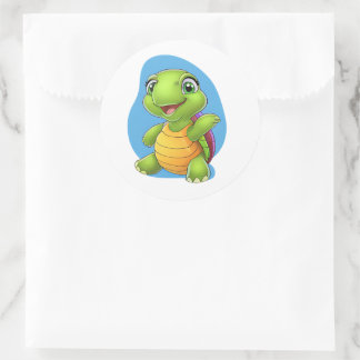 Schattige Schildpad Sticker - Schattigee Cartoon O