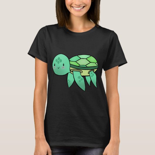 Schattige schildpad t-shirt (Voorkant)