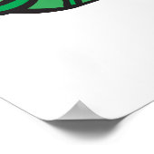 schattige schildpad terug poster (Hoek)