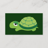 Schattige schildpad Visitekaartjes (Achterkant)