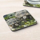 Schattige schildpadden drankjes onderzetter (Linkerzijde)