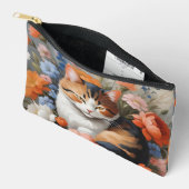 Schattige schildpadkat en bloemen etui (Open)