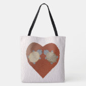 Schattige schildpadliefde tote bag (Achterkant)