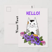 Schattige Schimmelkat Briefkaart (Voorkant / Achterkant)