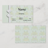 schattige schimmige kikkers en strepen visitekaartje (Voorkant / Achterkant)