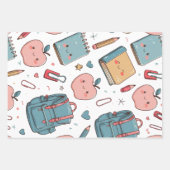 Schattige Scholastiek Papier, Terug naar school Inpakpapier Vel (Voorkant 3)