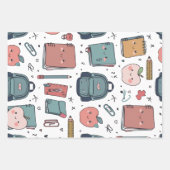 Schattige Scholastiek Papier, Terug naar school Inpakpapier Vel (Voorkant 2)