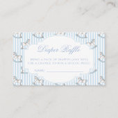 Schattige schommelpaard boho baby shower luier lot informatiekaartje (Voorkant)