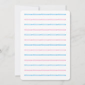 Schattige schommelpaard Geslacht onthullen Baby sh Kaart (Achterkant)