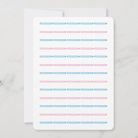 Schattige schommelpaard Geslacht onthullen Baby sh Kaart (Achterkant)