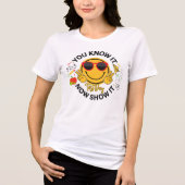 Schattige schooldag van de test Tri-Blend shirt (Voorkant)