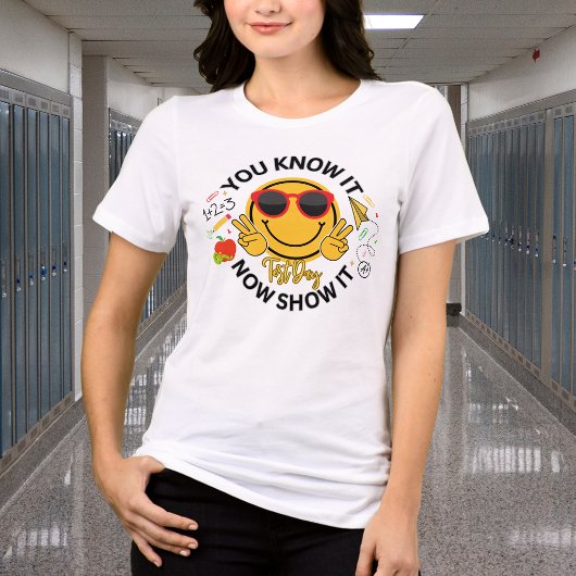 Schattige schooldag van de test Tri-Blend shirt