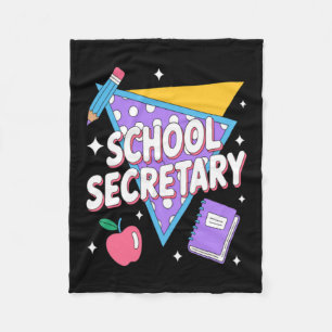 Schattige schoolsecretaresse fleece deken