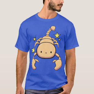 Schattige Schorpioen Kawaii Tekening Zodiac Teken T-shirt