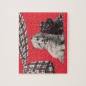 schattige Schotse doodsbanners Legpuzzel (Verticaal)