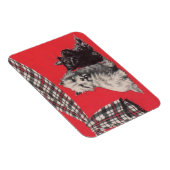 schattige Schotse doodsbanners Magneet (Rechterzijde)