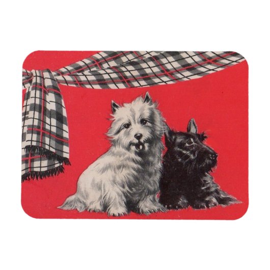 schattige Schotse doodsbanners Magneet (Horizontaal)