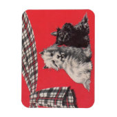 schattige Schotse doodsbanners Magneet (Verticaal)