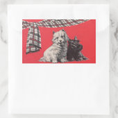 schattige Schotse doodsbanners Rechthoekige Sticker (Tas)