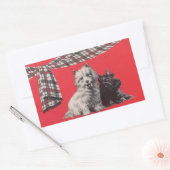 schattige Schotse doodsbanners Rechthoekige Sticker (Envelop)