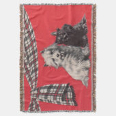 schattige Schotse doodsdruk Deken (Voorkant Verticaal)