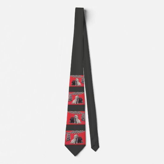 schattige Schotse doodsdruk Stropdas (Voorkant)